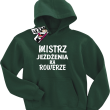 Mistrz jeżdżenia na rowerze dziecięca bluza z kapturem - butelkowy
