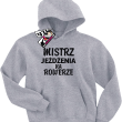 Mistrz jeżdżenia na rowerze dziecięca bluza z kapturem -melanżowy