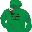 Mistrz jeżdżenia na rowerze dziecięca bluza z kapturem - zielony