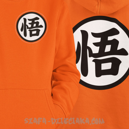 Dragon Ball Goku Turtle Gi logo - bluza dziecięca kaptur kangurka 