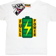 Full Power Bateria - super koszulka dziecięca - biały