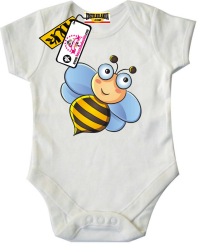 Pszczółka uśmiechajka - fajne dziecięce body z nadrukiem, kod: SZDZ00200B