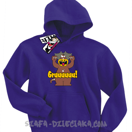 Groźny Gruuu - bluza dziecięca - fioletowy