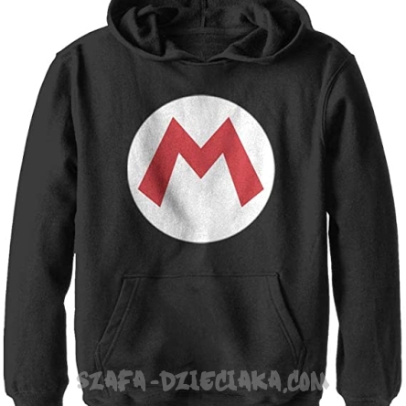 Bluza Super Mario znak - Bluza z kapturem 