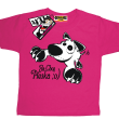 Ja chcę pieska super koszulka dla dziecka - różowy