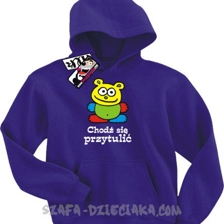 Koloruś chodź się przytulić świetna dziecięca bluza -  fioletowy