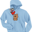 Wesoły Animek Krzysiu świetna dziecięca bluza - sky blue