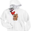 Wesoły Animek Krzysiu świetna dziecięca bluza - white