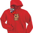 Wesoły Animek Krzysiu świetna dziecięca bluza - red