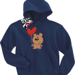 Wesoły Animek Krzysiu świetna dziecięca bluza - navy blue
