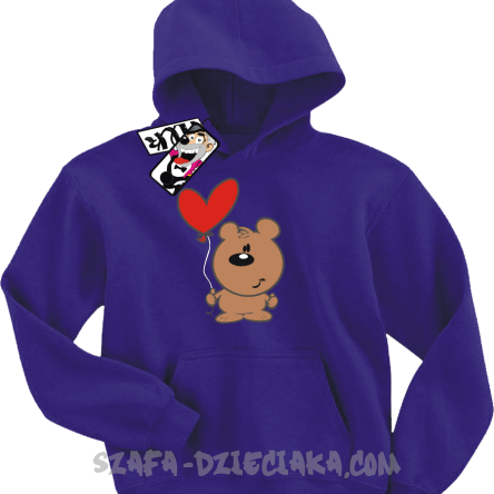 Wesoły Animek Krzysiu świetna dziecięca bluza - purple