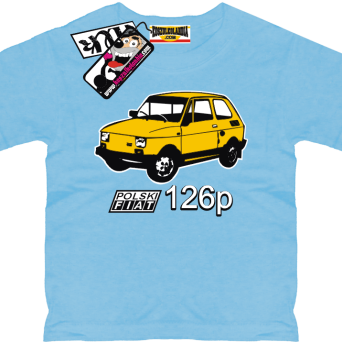 Maluch Fiat 126p - super tshirt dziecięcy, kod: SZDZ00064K