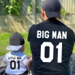 Big Man - Little Man - koszulka męska i koszulka lub body dziecięce - ZESTAW 2