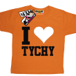 I love Tychy tshirt dziecięcy - orange