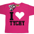I love Tychy tshirt dziecięcy - pink