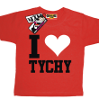 I love Tychy tshirt dziecięcy - red