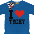 I love Tychy tshirt dziecięcy - royal blue
