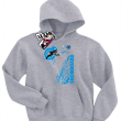 Snowboard mountain kids bluza dziecięca z nadrukiem - ash