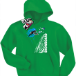 Snowboard mountain kids bluza dziecięca z nadrukiem - green