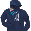 Snowboard mountain kids bluza dziecięca z nadrukiem - navy blue