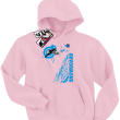 Snowboard mountain kids bluza dziecięca z nadrukiem - pink