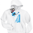 Snowboard mountain kids bluza dziecięca z nadrukiem - white