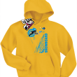 Snowboard mountain kids bluza dziecięca z nadrukiem - yellow