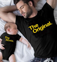 The original - The Remix - koszulka męska i koszulka dziecięca - ZESTAW