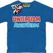 Uwielbiam Angrybirds bajerancka koszulka dziecięca - niebieski