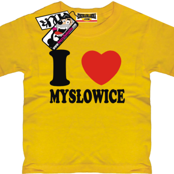 I love Mysłowice - tshirt dziecięcy, kod: SZDZ00222K