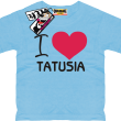 I love Tatusia super koszulka dziecięca - sky blue