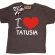 I love Tatusia super koszulka dziecięca - brown