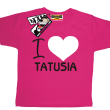 I love Tatusia super koszulka dziecięca - pink
