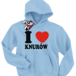 I love Knurów - bluza dziecięca - błękitny