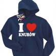 I love Knurów - bluza dziecięca - granatowy