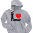 I love Knurów - bluza dziecięca - melanżowy