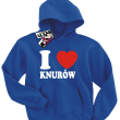 I love Knurów - bluza dziecięca - niebieski