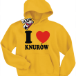 I love Knurów - bluza dziecięca - żółty