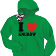 I love Knurów - bluza dziecięca - zielony