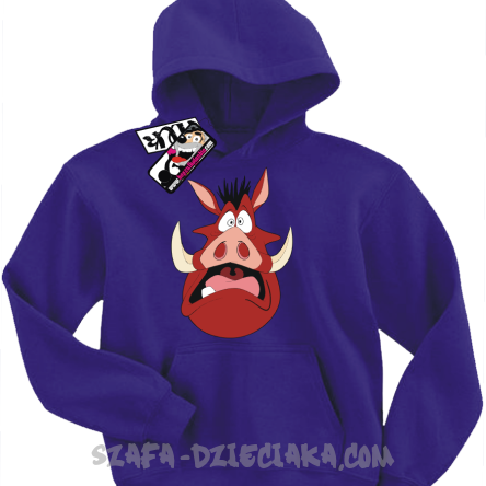 Pumba scream dziecięca bluza z nadrukiem - fioletowy