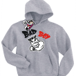 Bad boy mały mięśniak bluza dziecięca z nadrukiem - melanżowy
