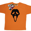 Krzyk maska niepowtarzalna koszulka dla dziecka - pomarańczowy
