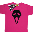 Krzyk maska niepowtarzalna koszulka dla dziecka - różowy