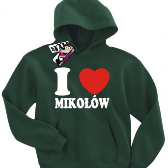 I love Mikołów - bluza dziecięca z nadrukiem, kod: Nr SZDZ00221S