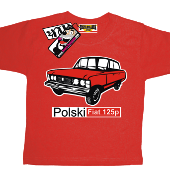 Duży Fiat 125p - koszulka dziecięca, kod: SZDZ00061K