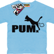 Puma zabawny tshirt -  sky blue