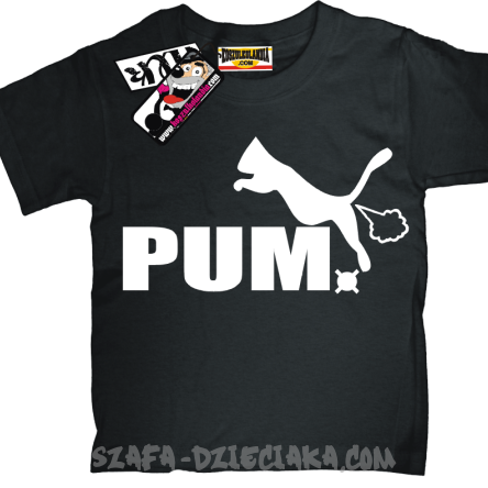 Puma zabawny tshirt - black
