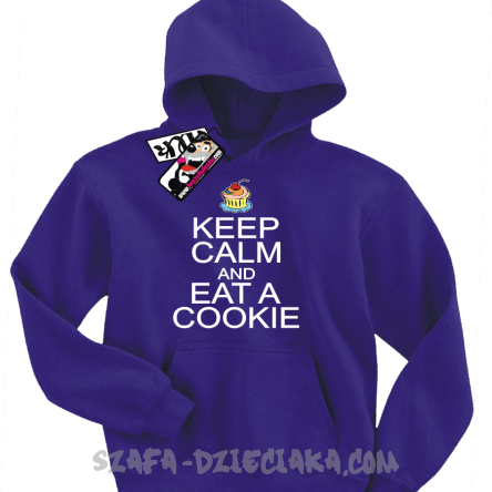 Keep Calm and Eat a Cookie - bluza dla dziecka - fioletowy