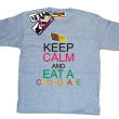 Keep Calm and Eat a Chocolate - świetna koszulka dziecięca - melanżowy