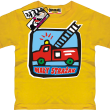 Wóz strażacki koszulka dla syna - żółta
